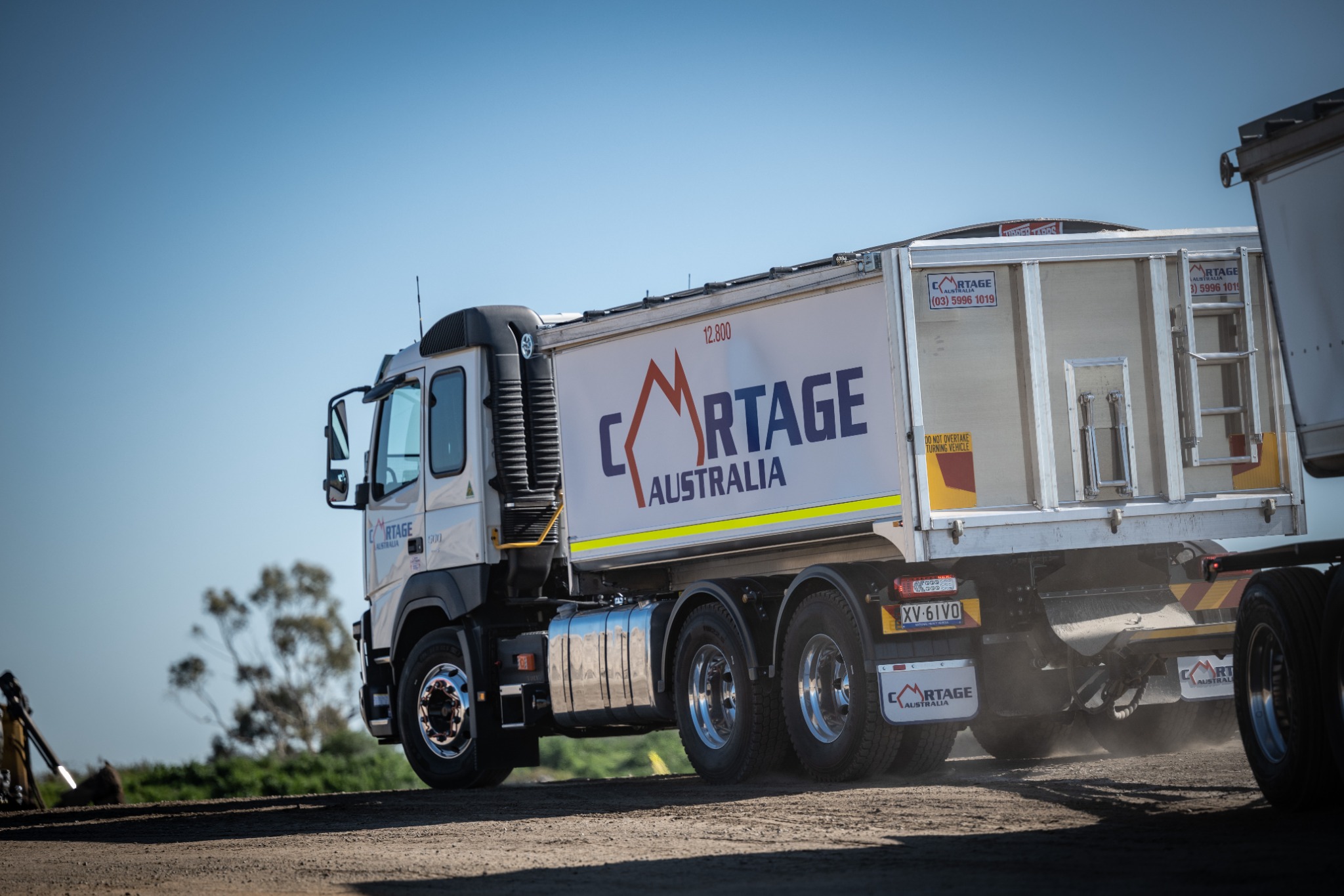 Cartage Australia bulk truck supporting quarry material delivery