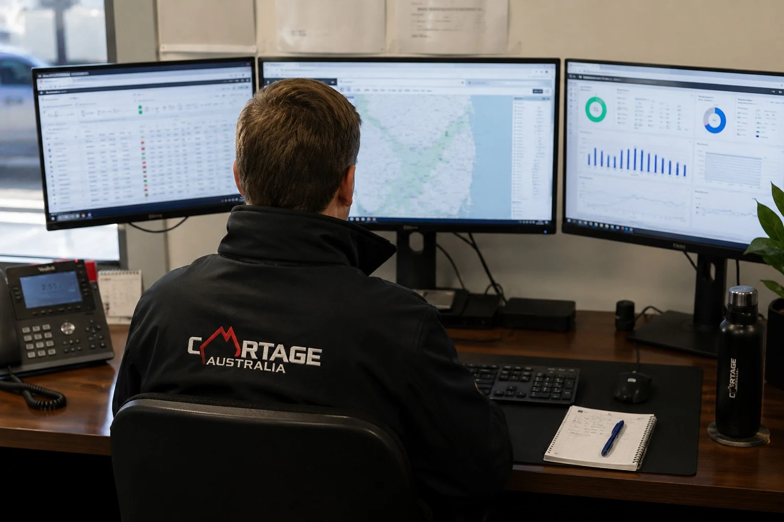 Integrated fleet tracking, safety cameras and live operational data
